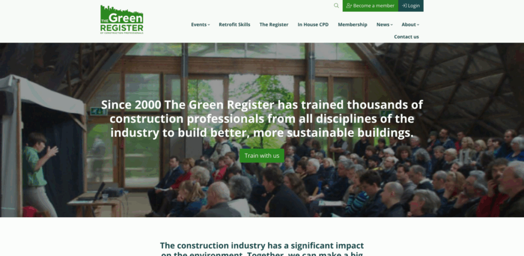 The Green Register - Sustainable Building Training and Membership