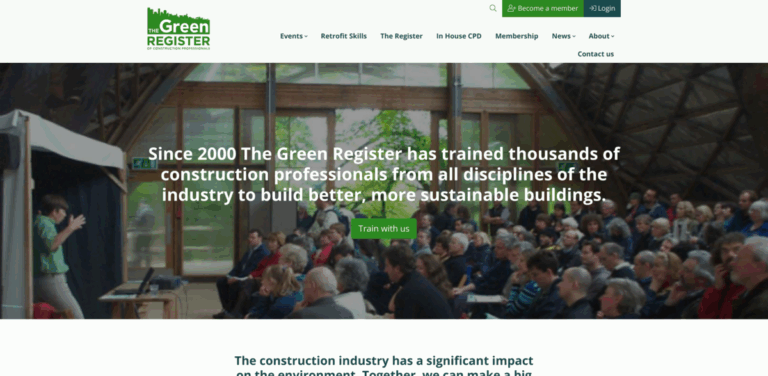 The Green Register: Training Construction Professionals for Sustainable Building