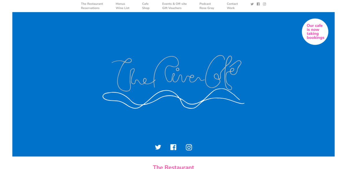 The River Cafe reservations