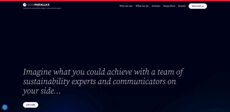 thinkPARALLAX: A Comprehensive Sustainability Strategy and Communications Agency