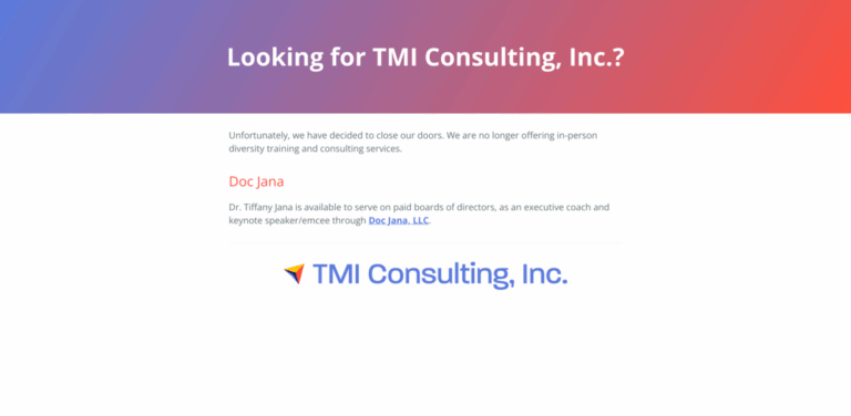 TMI Consulting, Inc.: Empowering Diversity and Inclusion Through Joy