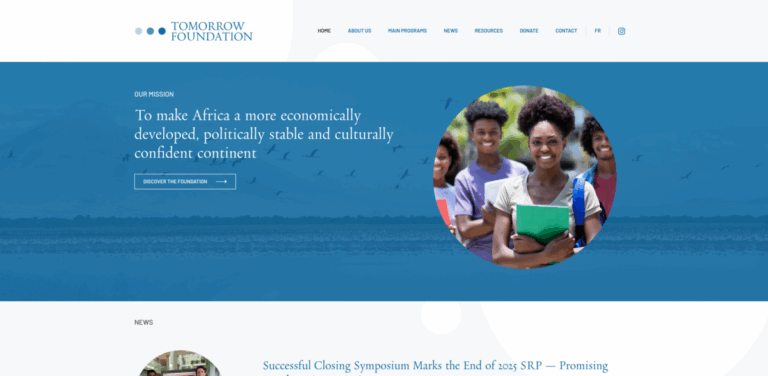 Tomorrow Foundation: Empowering Africa’s Youth and Entrepreneurs