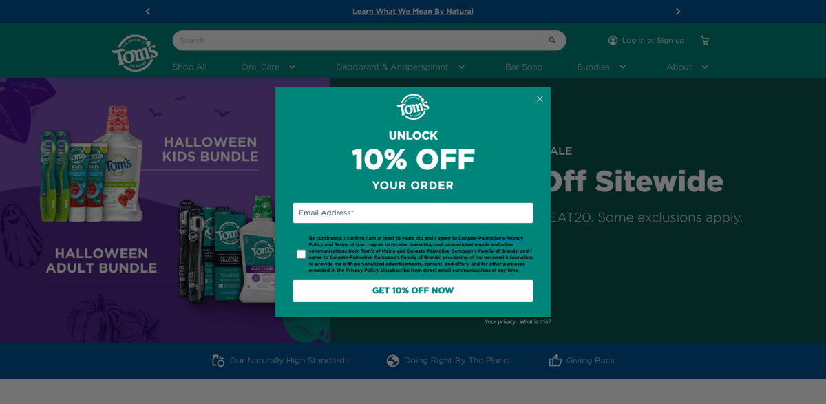 Tom's of Maine natural personal care