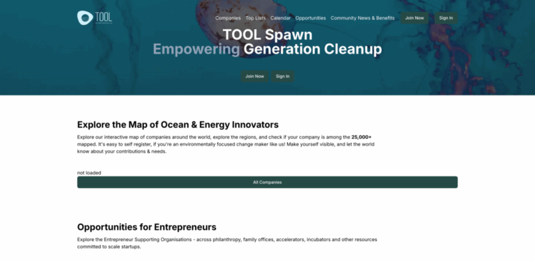 Tool Ocean Research: Connecting Sustainable Ocean Startups with Industry Partners