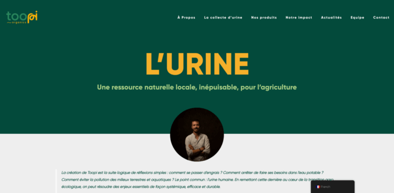 Toopi Organics: Transforming Human Urine into Sustainable Agriculture Solutions