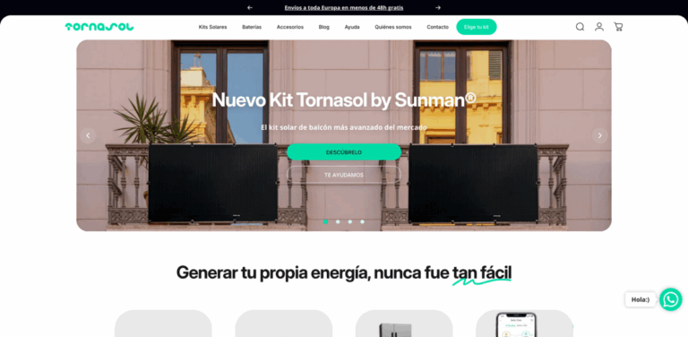 Tornasol: Your Solution for Clean Energy with Balcony Solar Kits