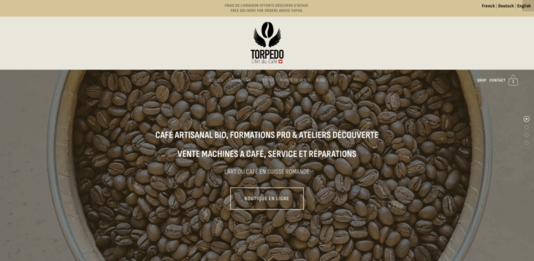 TORPEDO L’Art du Café: Artisanal Organic Coffee and Training in Switzerland