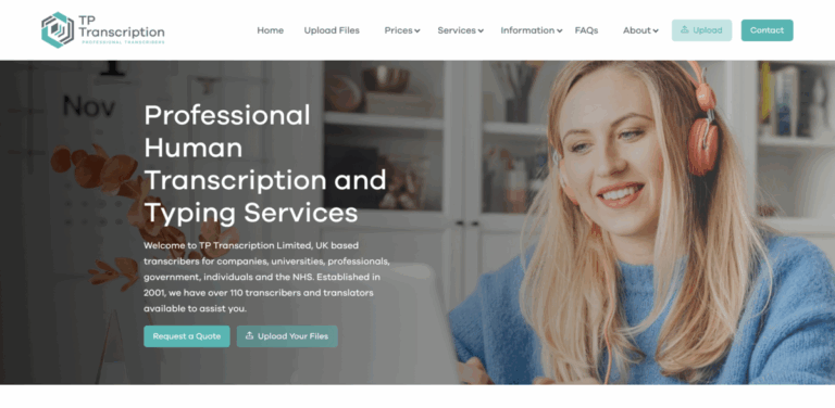 TP Transcription Limited: Expert Transcription and Translation Services