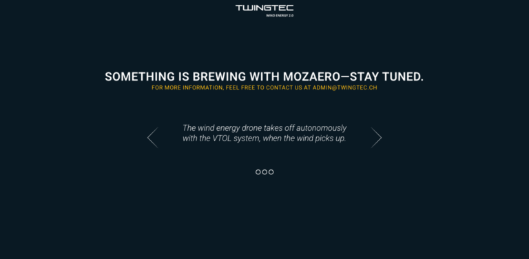 TwingTec: Innovative Energy Drone Technology for Sustainable Wind Power