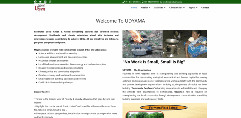 UDYAMA: Empowering Communities for Resilient Development