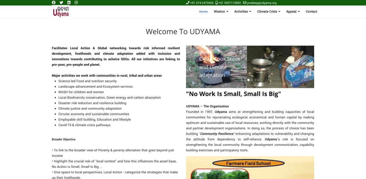 UDYAMA sustainable development