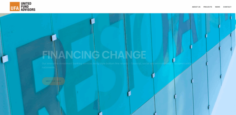 United Fund Advisors: Financing Change for Communities and the Environment
