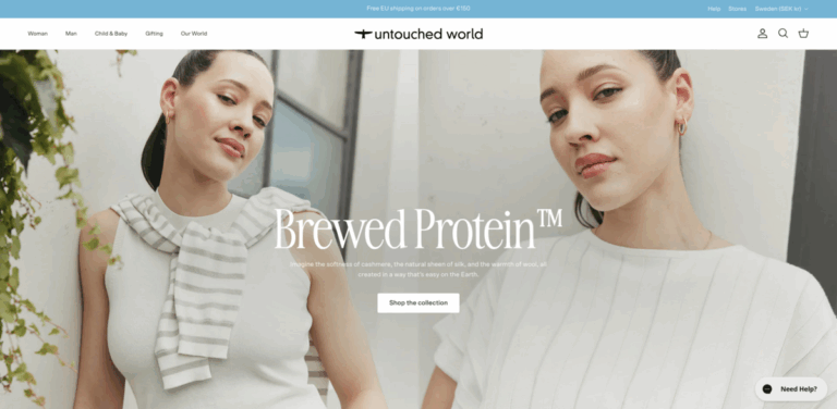 Untouched World: A Sustainable Lifestyle Brand Embracing Nature