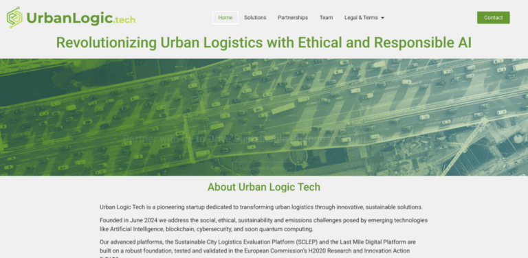 Urban Logic Tech: Transforming Urban Logistics with Sustainable Solutions