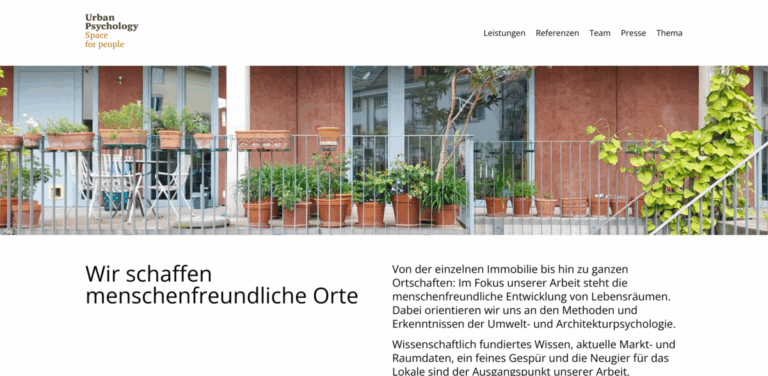 Urban Psychology GmbH: Creating Human-Friendly Spaces for Communities