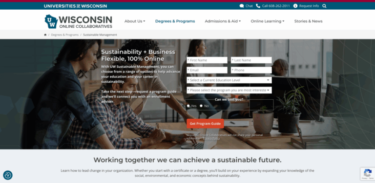 UW Sustainable Management: Advancing Education and Careers in Sustainability