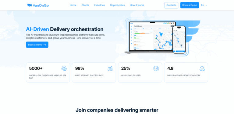 VanOnGo: AI-Powered Logistics Platform for Efficient Deliveries