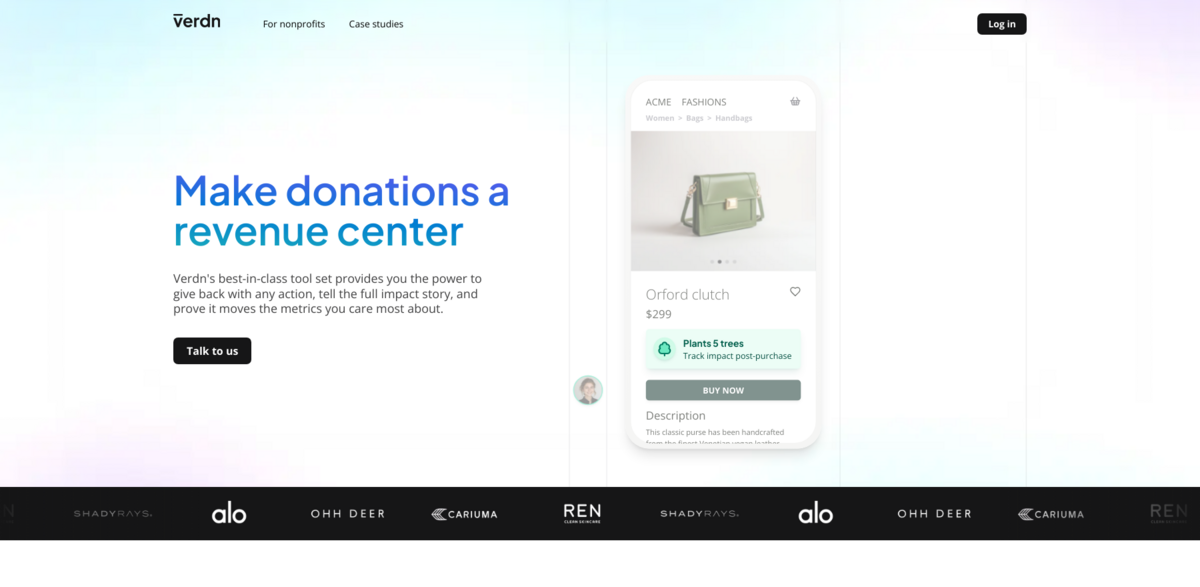 Verdn donations platform