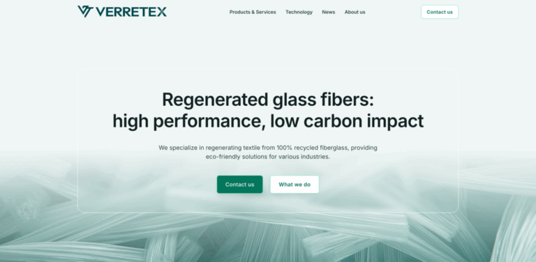 Verretex: Transforming Recycled Fiberglass into Sustainable Textiles