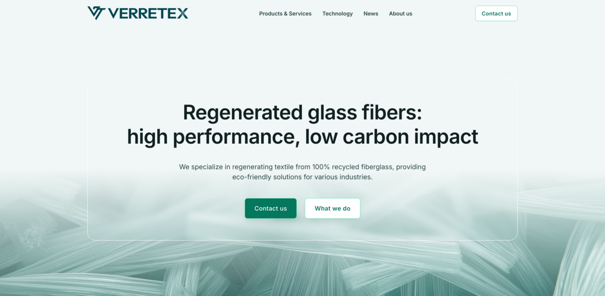 regenerated glass fibers