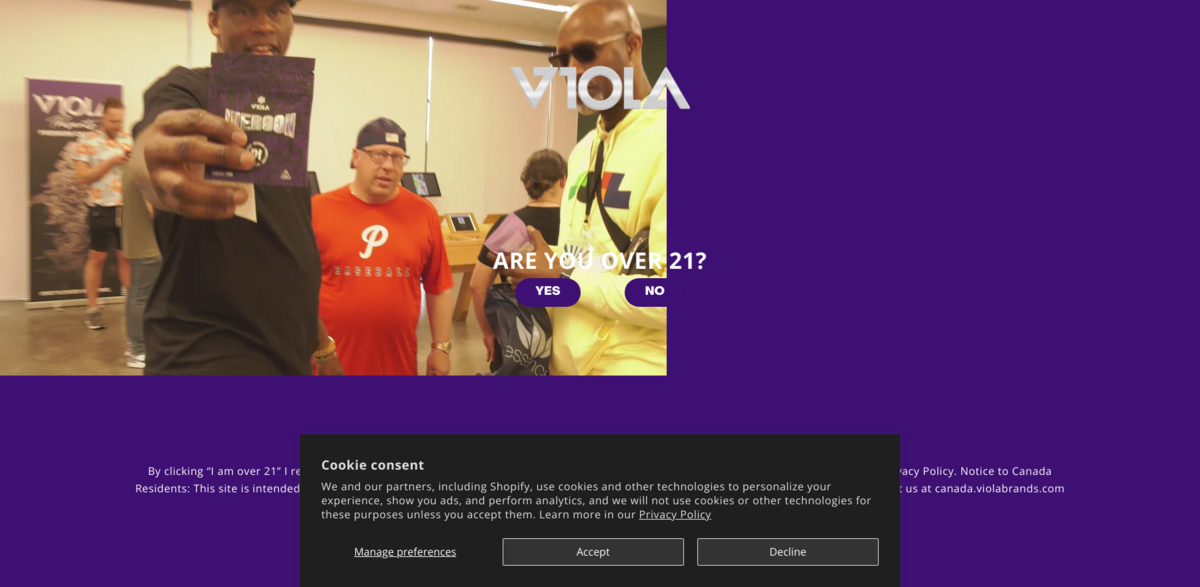 Viola cannabis brand