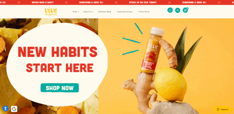 Vive Organic: Wellness Shots for Daily Immunity Boost