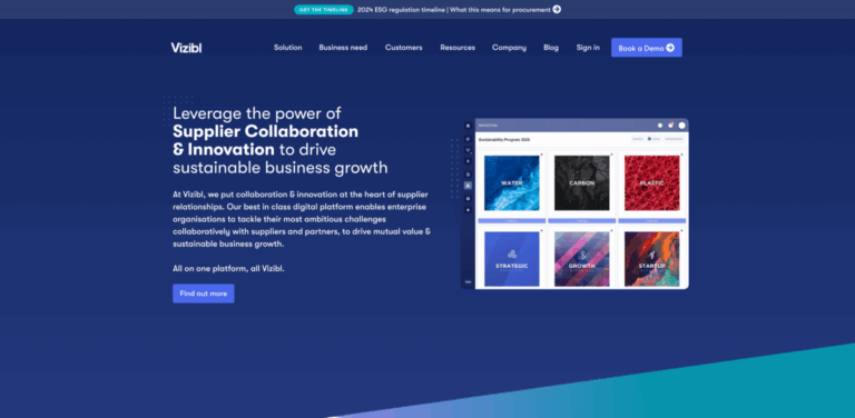 Vizibl: Enhancing Supplier Collaboration and Innovation for Sustainable Growth