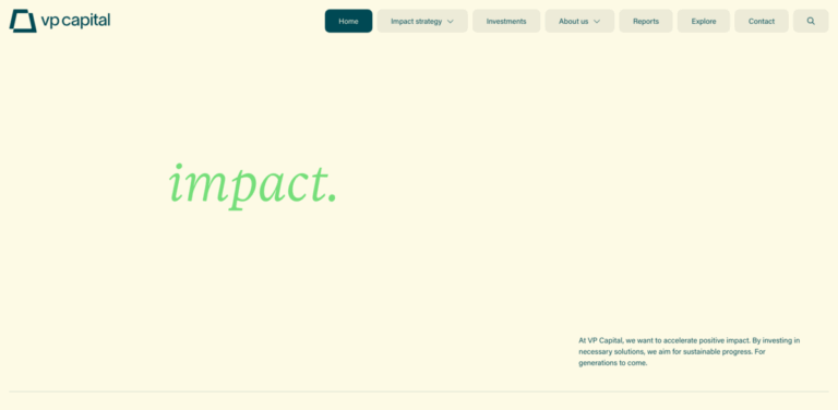 VP Capital: Investing in Sustainable Solutions for a Better Future