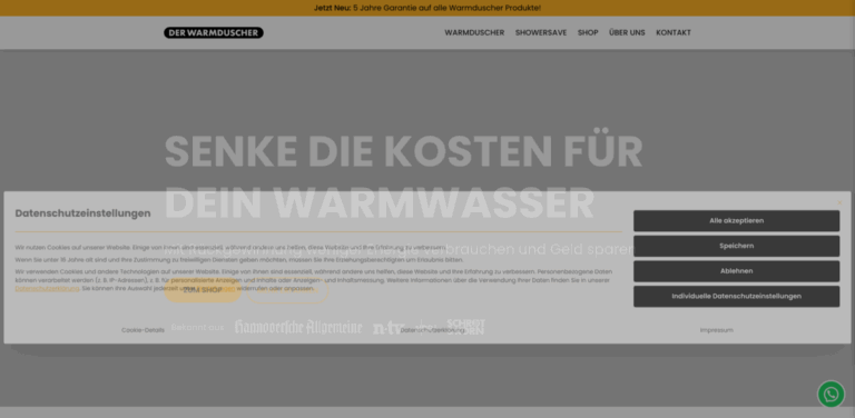 Warmduscher: Efficient Heat Recovery for Sustainable Showers