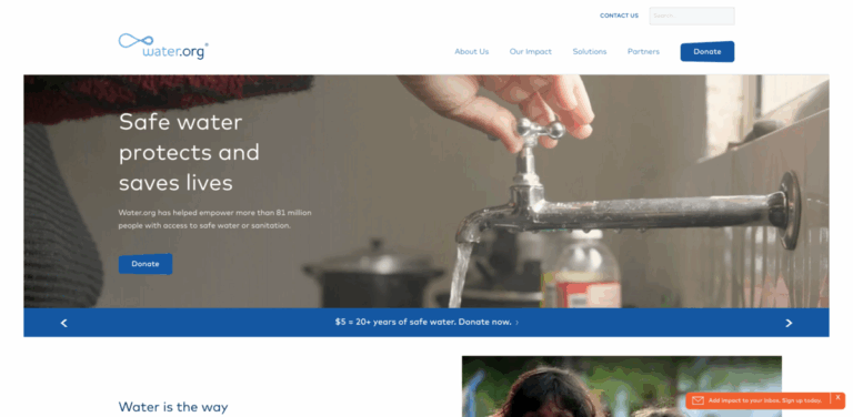 Water.org: Providing Safe Water and Sanitation Solutions Worldwide
