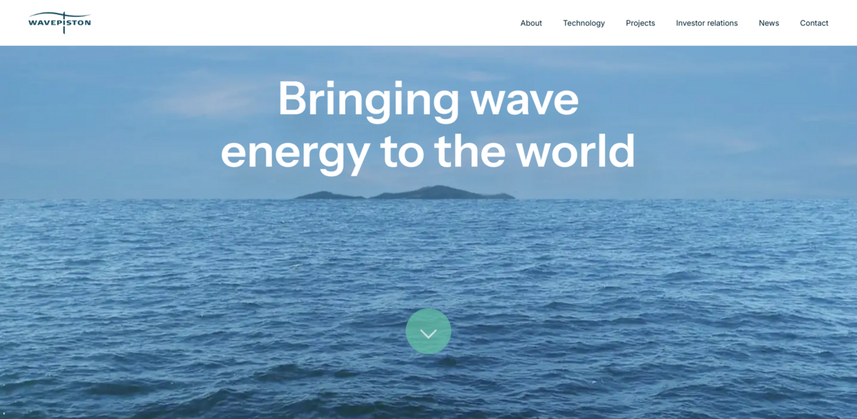Wavepiston wave energy