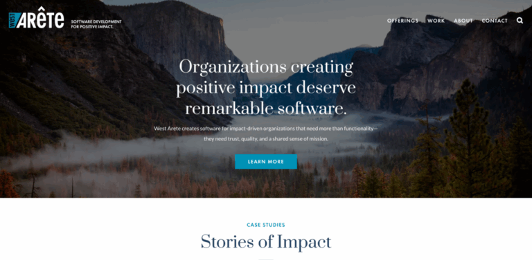 West Arete: Software Development for Impact-Driven Organizations