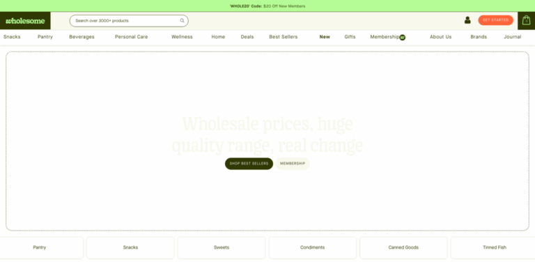 Wholesome Market: Your Go-To Online Platform for Sustainable Groceries