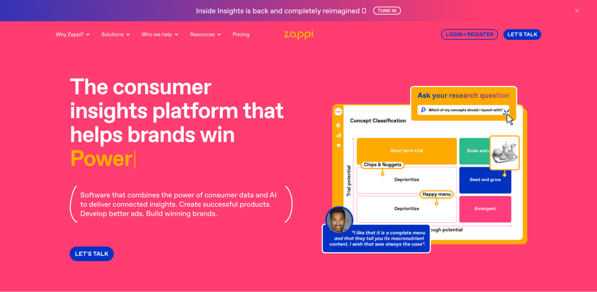 Zappi consumer insights platform