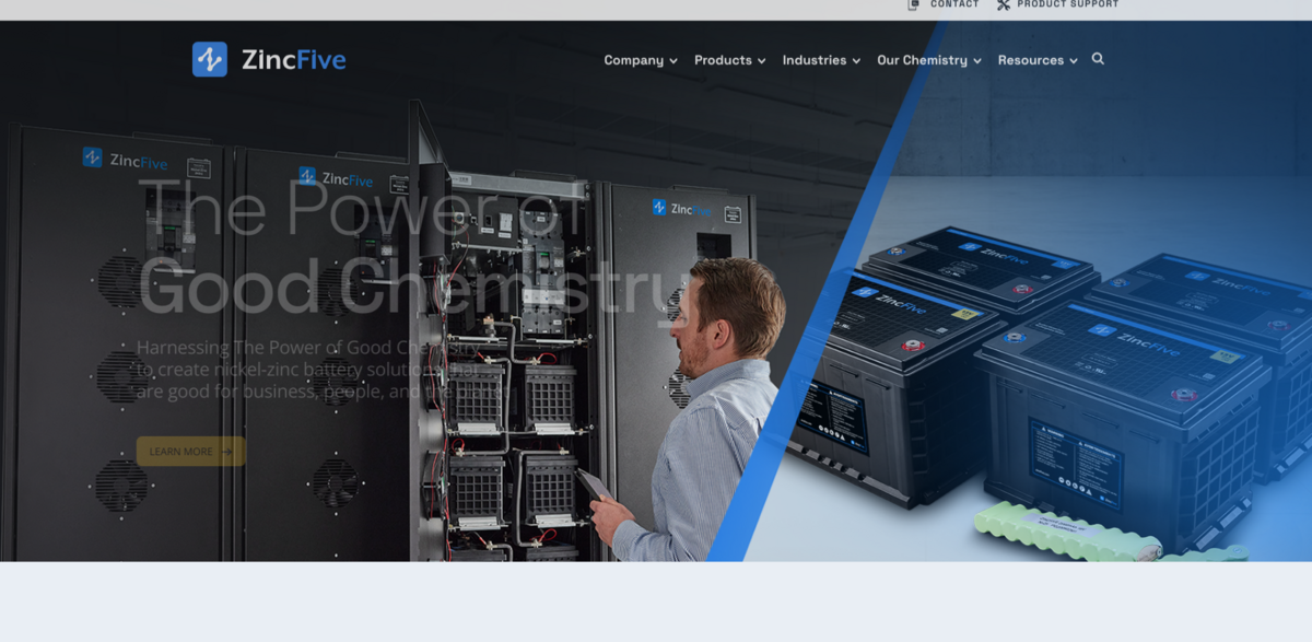 ZincFive nickel-zinc batteries