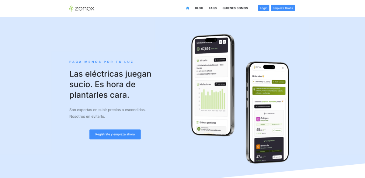 Zonox electricity savings