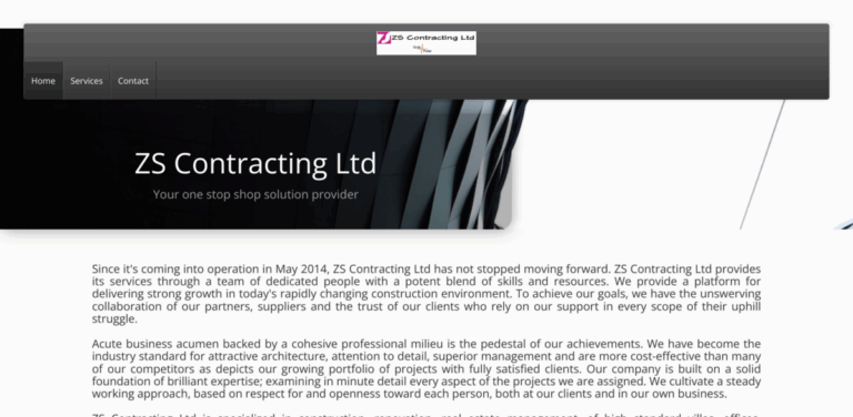 ZS Contracting Ltd: Comprehensive Construction and Renewable Energy Solutions