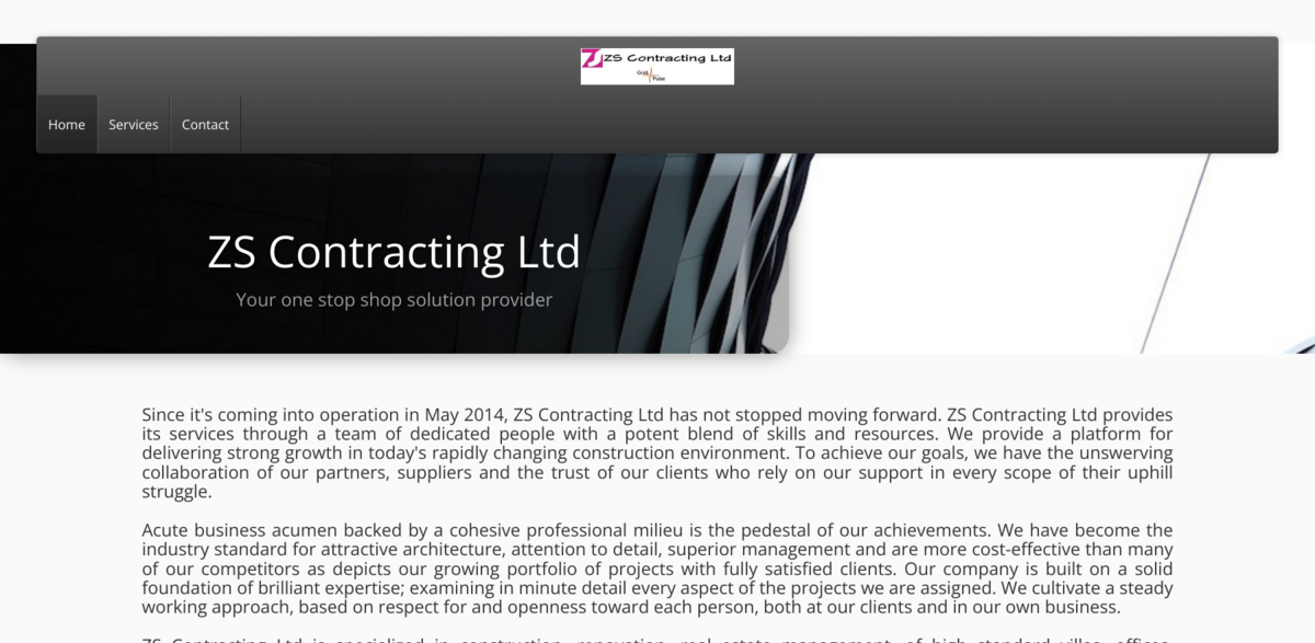 ZS Contracting Ltd