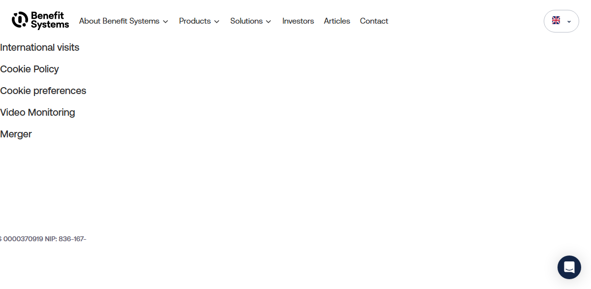 Benefit Systems homepage