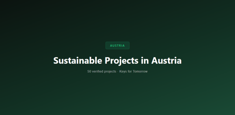 50 Innovative Sustainable Projects in Austria Driving the Future of Sustainability