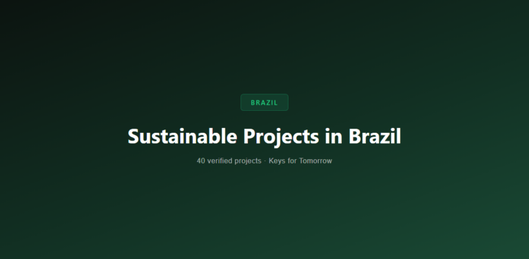 50 Innovative Sustainable Projects in Brazil Driving Global Development Goals
