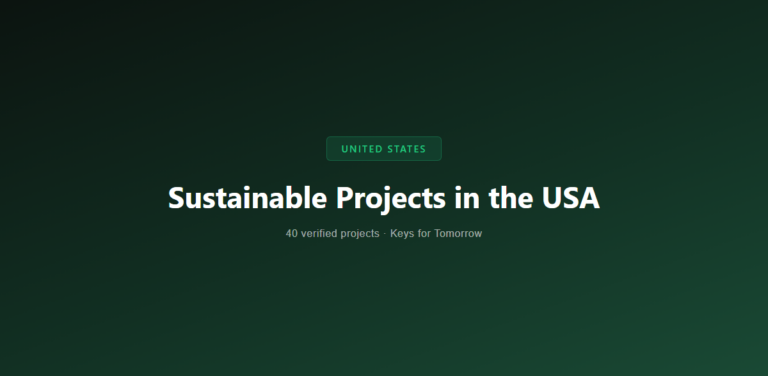 50 Innovative Sustainable Projects in the United States Driving Change