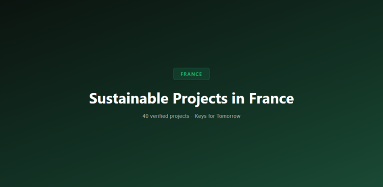50 Sustainable Projects in France Shaping a Greener Future