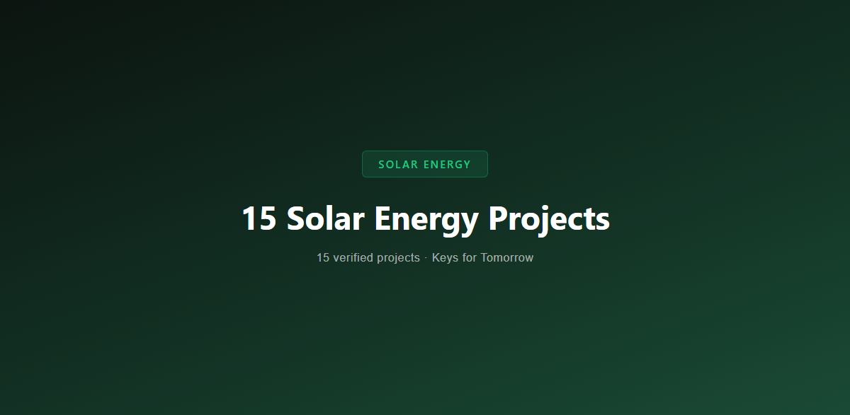 15 Solar Energy Projects Making the Sun Do More Work